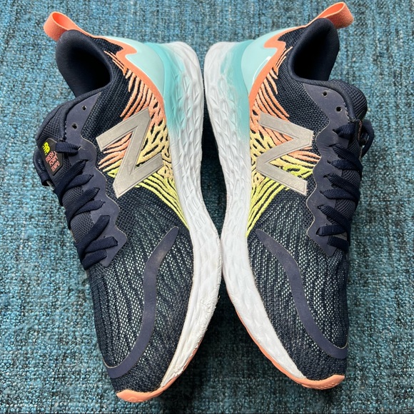 New Balance Fresh Foam Tempo Sneakers in Indigo Pink Lemon - Picture 4 of 10